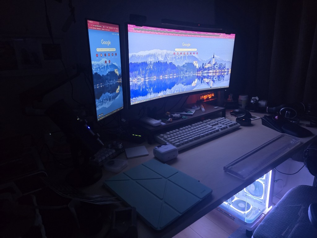 暗い部屋で気になる各種機器のLEDランプの光